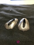 Sterling & Onyx ear rings M. Begay