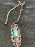 Sterling Towle necklace Turquoise