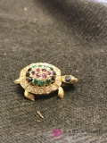 Gold wash on silver natural gems-Ruby-emerald-cz