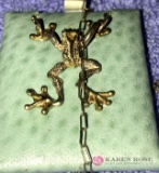 Armbrust Designer 14k & sterling Frog necklace