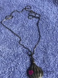 Sterling Necklace chain is sterling only