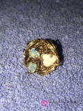 Gold Filled wire w/ Opals Ring 1980