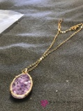 Amethyst stone necklace