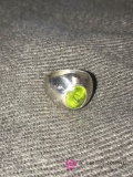 Sterling Peridot Ring