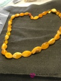 Natural Egg Yolk Amber necklace