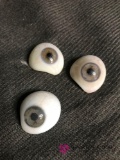 Vintage Real Glass Eyes