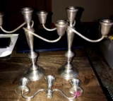 Newport Sterling Candelabra candle holders