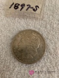 1897-s Morgan silver dollar
