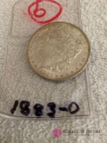 1883 Morgan silver dollar
