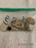 19 / 1964 silver Kennedy half dollars