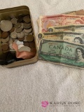 lot of collectibles Canadian coins and bills