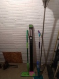 Pole lamp,drapery rod,floor cleaners