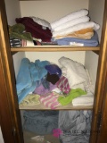 Upstairs closet towels-sheets