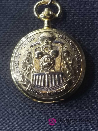 Mickey Mouse Railroad Pocket Watch