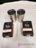 Insulated Cups and Peets Coffee
