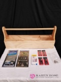 Wood Tool Box, Bolts, License Frames