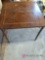 Vintage creeper and 28-in x 28-in vintage card table