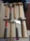 Lot of eight hammers including brass hammers
