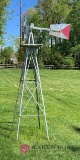 Weathervane in backyard