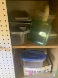 Plastic storage bowls take out bowls lot