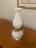 Milk glass bedroom light lamp