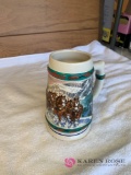 1993 Budweiser stein holiday collection