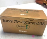 Nikon series E camera lens still with original box