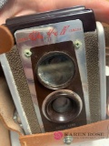 Vintage Kodak camera in case