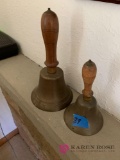 Wooden handled village bells