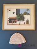 Moroccan Painting and Skull Cap