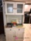 White 2- parts kitchen cabinet 6 ft tall 20 inches deep