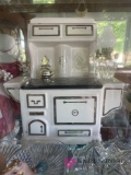 Large lot full Cookie jar, clear glass dishes