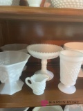 Lg Lot Milk glass