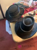 Two cowboy hats