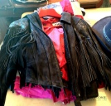 Ladies Small Western leather coat
