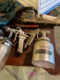 Paint sprayer guns, miscellaneous tools