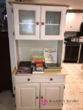 White 2- parts kitchen cabinet 6 ft tall 20 inches deep