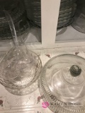 Cabinet of cake plates / snack plates/ crystal plates