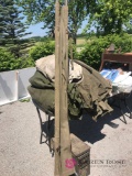 Military sleeping bags/greny / shovel