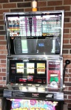 Big Bang Piggy Bankin slot machine has keys works needs adjusting cabinet on bottom goes with game