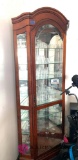 Glass shelf curio cabinet