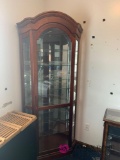 Corner curio cabinet
