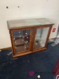 Small glass door cabinet