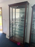 Glass shelf curio cabinet