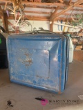 Blue metal lunchbox