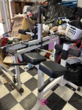 Three pieces of exercise equipment including treadmill not tested in rec room