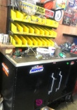 Knaack tool cabinet w/ work top on wheels