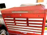 28 inch Kennedy toolbox with contents.Rec room location