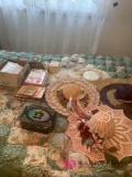 Decorative hats stationary and trinket boxes