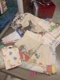 Vintage sheets Mickey Mouse Garfield and other